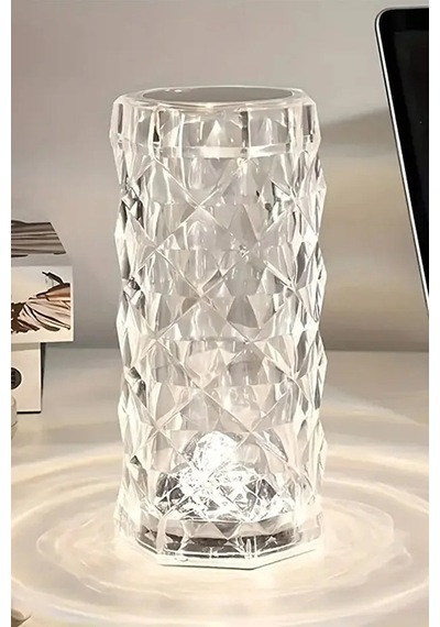 Kumandalı Ve Dokunmatik Kristal Masa Lambası Diamond Table Lamp Usb Charging Touch Lamp