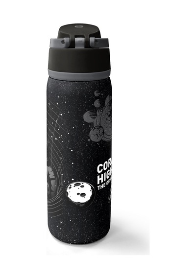 Coral High Siyah Galaxy Desenli Pipetli Ve Direkt İçim Çelik Termos 800 Ml 38533 Siyah