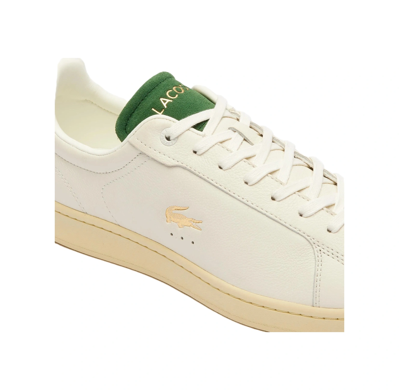 Lacoste Carnaby Pro Mens Leather Sneaker Hakiki Deri Günlük Spor Ayakkabı Krem Krem