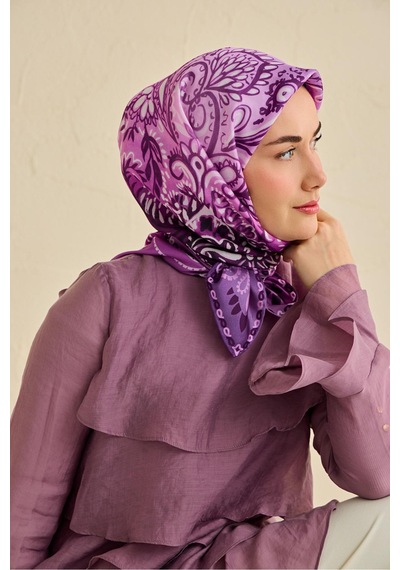 Silk Home Twill İpek Eşarp 11507-03 Mor