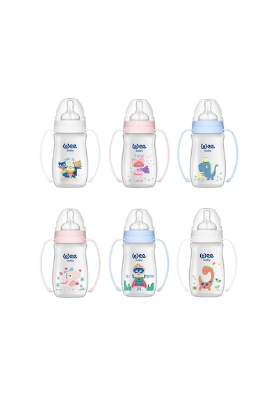 Wee Baby Klasik Plus Gen.Ağızlı Kulplı PP.Biberon 250 Ml