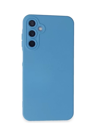 Newface Samsung Galaxy A15 4g Kılıf Nano İçi Kadife Silikon - Mavi