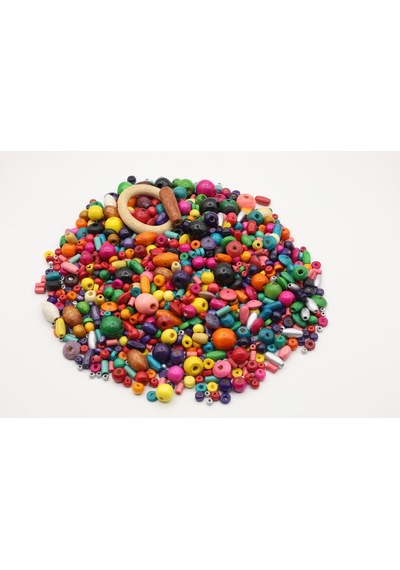 Ahşap Boncuk 18 Mm çok renkli