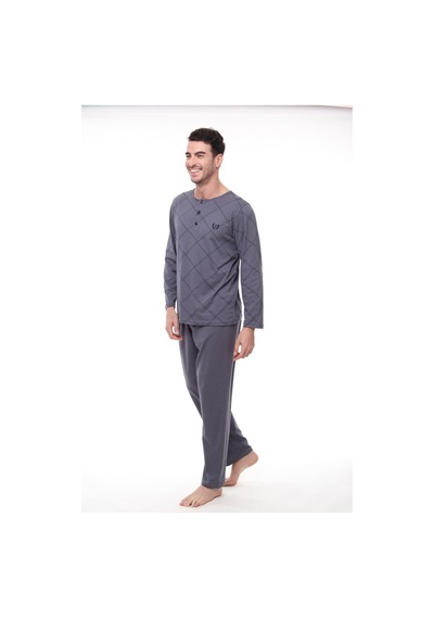 Pijadore 1400 Erkek Uzun Kollu Pijama Takım 001