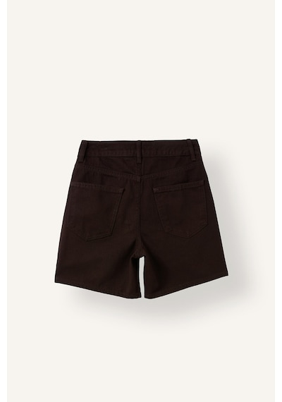 Defacto %100 Pamuk Regular Fit 5 Cepli Jean Bermuda Şort I7380ax26smbn212 Kahve-bn212