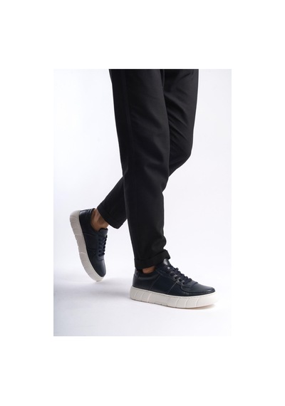 Mubiano Hakiki Deri Erkek Spor Ayakkabı & Sneaker Lacivert -mbkry650-lcv Lacivert