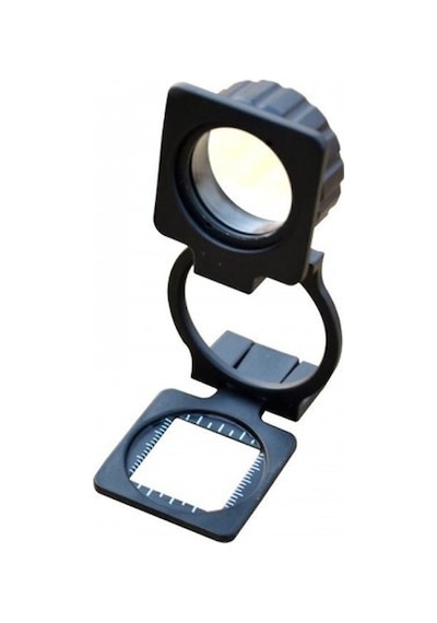 Tekstilciler Için Kumaş Kontrolü Büyüteç,katlanan, Metal 15x Büyütme