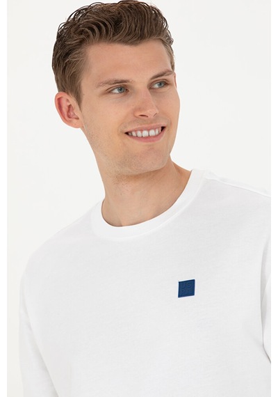 U.S. Polo Assn. Erkek Sweatshirt 50263251-vr013 Beyaz