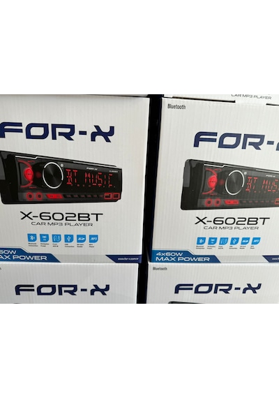 For-x Bt/aux/sdcard/radio/usb 3 Amfi Çıkışlı 4x60 Watt Oto Teyp