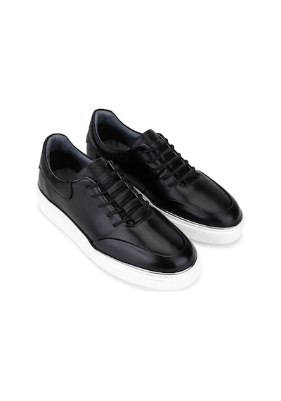 Tamer Tanca Erkek Hakiki Deri Siyah Sneakers & Spor Ayakkabı 530 1275 Erk Ayk Sk25-26 Sıyah Siyah