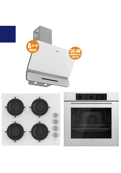 Ferre Fryart Serisi XE63CB + CS206-FA + D081-SA Silenart Ankastre Set