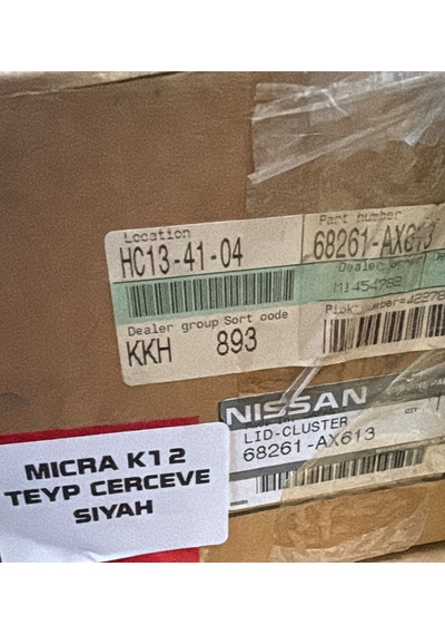 Nissan Micra Teyp Çerçevesi K12 Kasa 68261-ax613 Adet