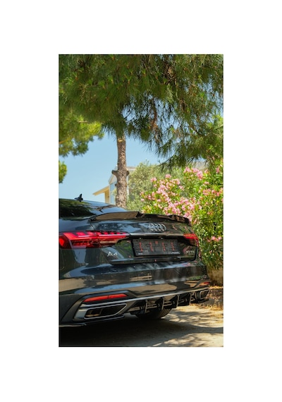 Audi A4 Bagaj Spoiler 2019-2024 Standart / Advanced / Business Uyumlu Parlak Siyah Spoiler