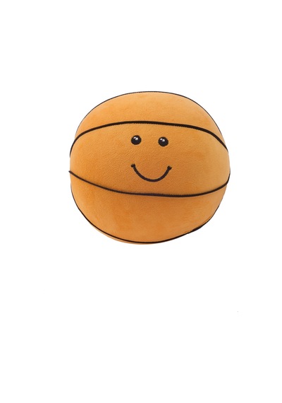 Peluş Basketbol Topu Oyuncak Yastık Dekoratif Spor Figürü Hediyelik Eşya Turuncu