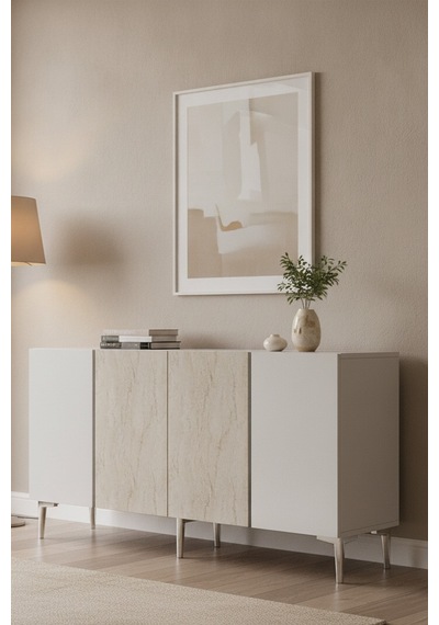 Ka1524bts Poli Konsol Ve Tv Sehpası Beyaz-traverten-silver 150cm Beyaz - Traverten - Gümüş Ka1524bts Poli Konsol Ve Tv Sehpası Beyaz-traverten-silver 150cm Beyaz - Traverten - Gümüş