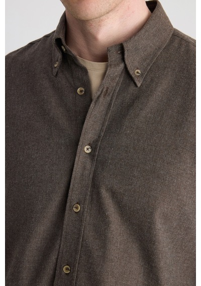 D'S Damat Ds Damat Comfort Kahverengi Gabardin Gömlek 5hc02hd07265m Çok Renkli