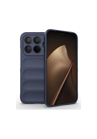 Thegencoo 15t Pro Kılıf Esnek Tpu Oyuklu Arka Yüzey Tasarımlı Tgco Etnik Silikon Kapak - Lacivert