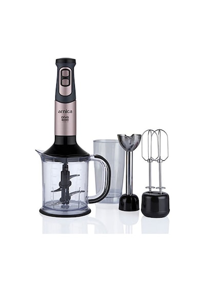 3 Adet Arnica Diva Trend Gh21593 Rose 1200 W Blender Seti Çok Renkli