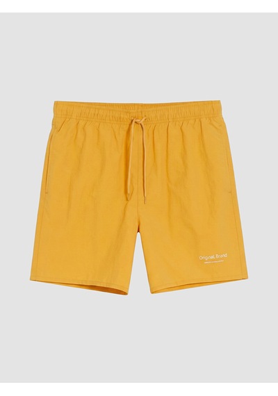 Lcw Swımwear Sarı Kısa Boy Baskılı Erkek Deniz Şortu