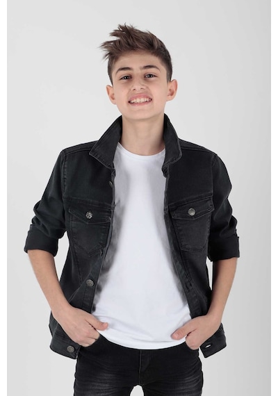 Ahengim Erkek Çocuk Jean Ceket Günlük Modaya Uygun Ak22152023 001
