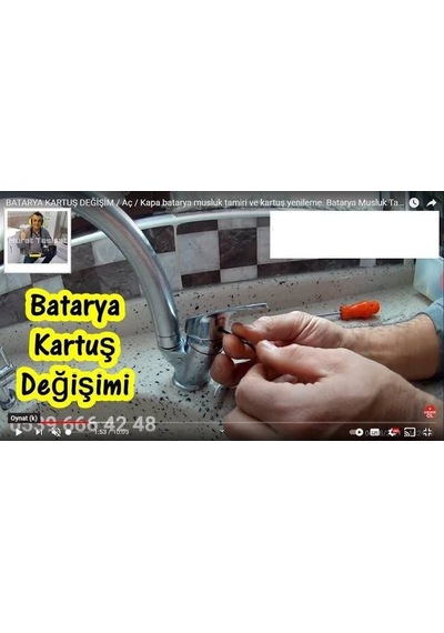 Mix Aç-kapa Batarya Musluk Kartuşu 40 Lik - Ayaklı Kartuş 1 Genel