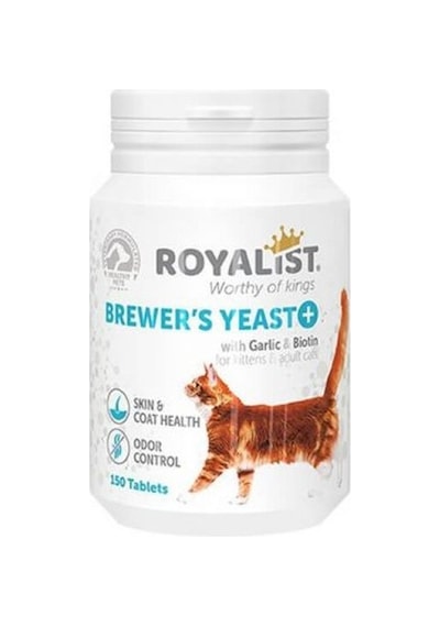 Royalist Brewers Yeast Kediler İçin Deri Tüy Sağlığı ve Koku Gide