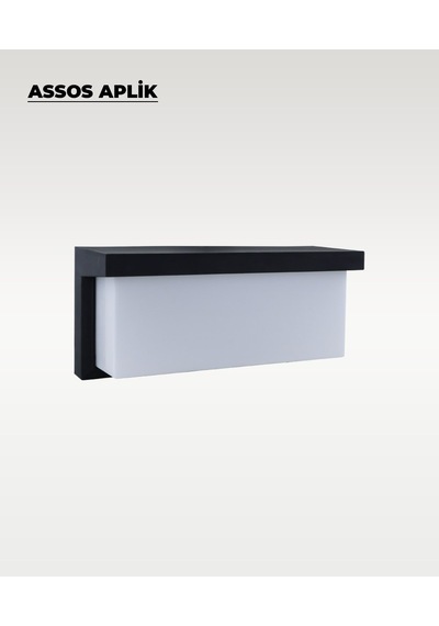 30w Assos Aplik 3200k Sarı Işık - Ip44 Siyah