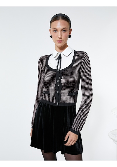 Koton Crop Hırka Örgü U Yaka Düğmeli Cep Detaylı Pembe Desenli 4wak90339ht 4WAK90339HT2D7 Pembe Koton Crop Hırka Örgü U Yaka Düğmeli Cep Detaylı Pembe Desenli 4wak90339ht 4WAK90339HT2D7 Pembe