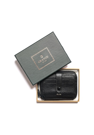 Siyah Cüzdan & Kartlık Unisex 739 Grande Deri Cüzdan Kartlık