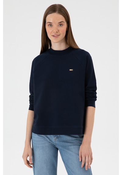 U.S. Polo Assn. Kadın Lacivert Regular Bisiklet Yaka Basic Sweatshırt 50313610-VR033