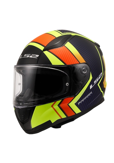Ls2 Rapıd 2 Extra Full Face Motosiklet Kaskı Mat Neon Sarı - Mavi