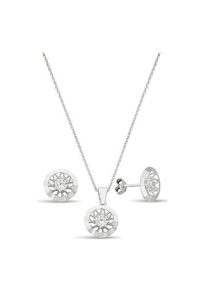 Zirkon Taşlı 925 Ayar Gümüş Set - 67018501 Gümüş