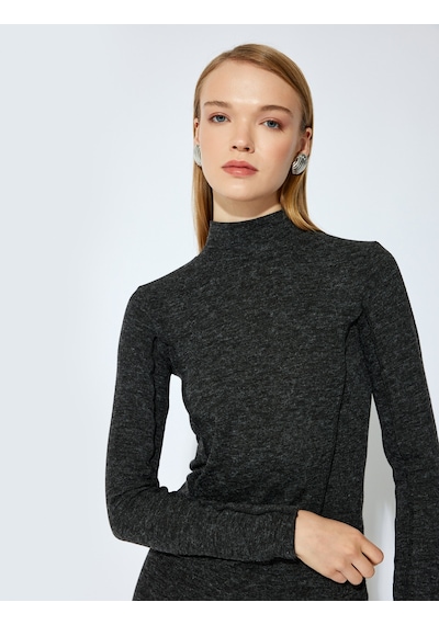 Koton Koton X Şahika Ercümen - Slim Fit Dikiş Detaylı Uzun Kollu Dik Yaka Bluz Antrasit 5wak80337ek Antrasit Koton Koton X Şahika Ercümen - Slim Fit Dikiş Detaylı Uzun Kollu Dik Yaka Bluz Antrasit 5wak80337ek Antrasit
