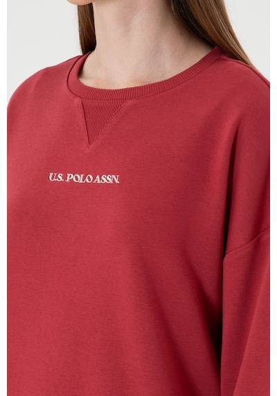 U.S. Polo Assn. Kadın Vişne Bisiklet Yaka Sweathırt 50313562-VR223
