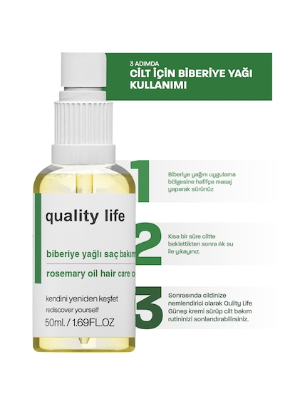Quality Life Biberiye Saç Bakım Yağı 50 ML