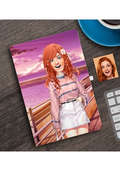 Kişiye Özel Animasyon Bebek Karikatürlü Defter-2A Çok Renkli