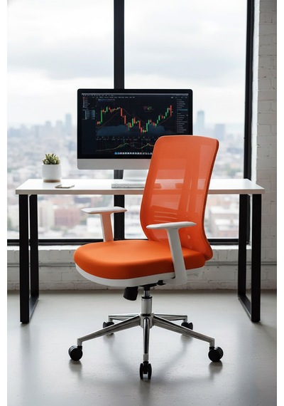 Ofisbazaar Up Beyaz Fileli Çalışma Koltuğu Ergonomik Şef Ve Toplantı Koltuğu Turuncu Turuncu Ofisbazaar Up Beyaz Fileli Çalışma Koltuğu Ergonomik Şef Ve Toplantı Koltuğu Turuncu Turuncu