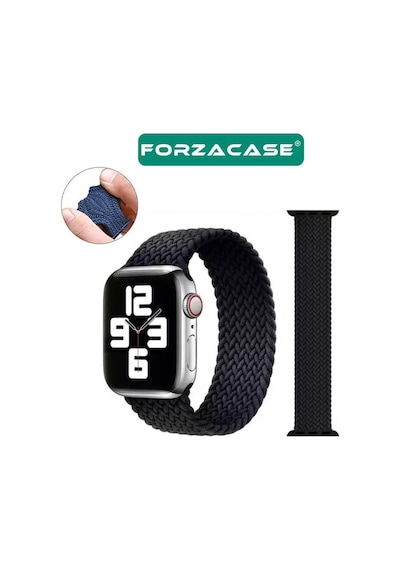 Forzacase Apple Uyumlu  Watch Ultra 3 49mm İçin Hasır Örgü Solo Loop Kordon Kayış - Fc401