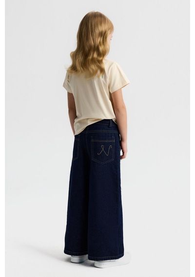 Nk Kids Kız Çocuk Mıusa Pantolon Nk-51718-y Koyu Mavi