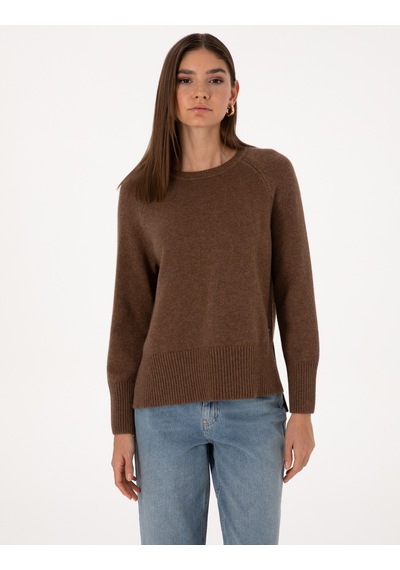 Pierre Cardin Kadın Kahverengi Kazak /triko 50316659-vr029 Kahverengi