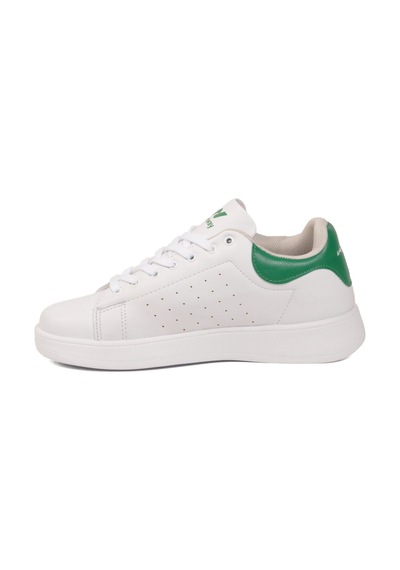 Walkway Beyaz Yeşil Bağcıklı Hafif Unisex Cilt Spor Ayakkabı Costa G Beyaz - Yeşil