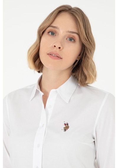 U.s. Polo Assn. Kadın Beyaz Gömlek Basic 50295710-vr013 Beyaz