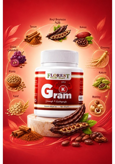 K-gram Karışımlı Bitkisel Toz 150 Gr Keçiboynuzu Ginseng Kakao Yulaf İçerikli - 890405765