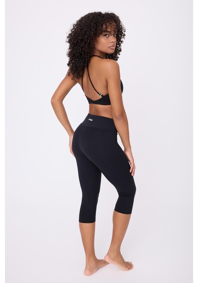 Hıghrıse Comfortflex Yüksek Bel Kapri Spor & Aktif Yaşam Taytı-2775 Siyah