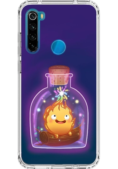 Xiaomi Redmi Note 8 Uyumlu Şeffaf Kılıf Howls Moving Castle 2 Tasarımlı