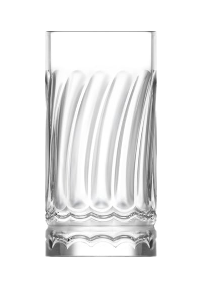 Lav Wave Cam Meşrubat Bardağı 4'lü 390 ml (Büyük Su/Soğuk Kahve/Kokteyl Bardağı )