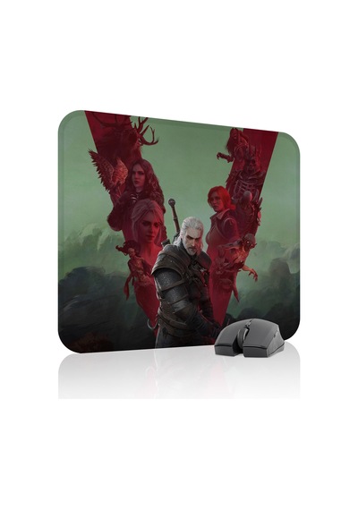 Witcher 3 Kaymaz Dikişli Kauçuk Oyuncu Mousepad V5 - 48x40 Xl Gaming Mouse Pad Fare Altlığı