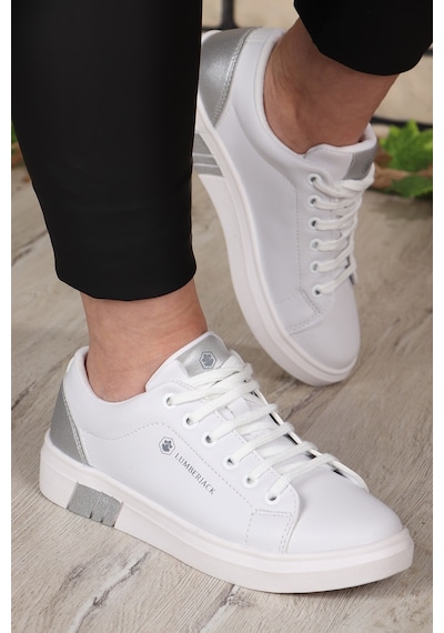 Lumberjack Tina 3fx Rahat Taban Cilt Kadın Sneaker 667800000902 41 Gümüş Gümüş