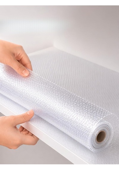 Beylini%100 Eva Şeffaf Raf Örtüsü 2 Mt X 30 Cm Kesilebilir Buzdolabı Çekmece Raf İçi Tezgah Üstü Kaplama Su Ge