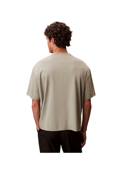 Calvin Klein Lv04le200g Ss Rlxd Premium Interlock Emblem Erkek Tişört Yeşil